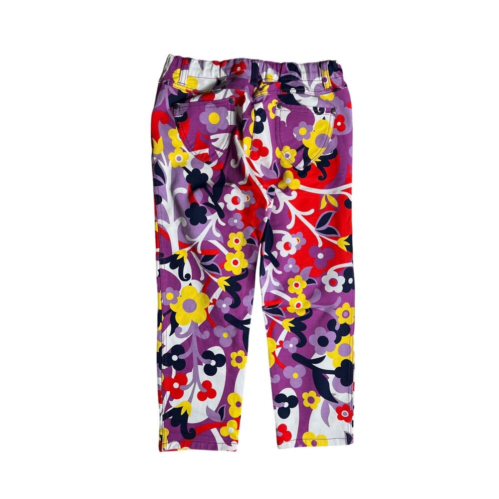 Hanna Andersson Girls Floral Print Pants Multi Color Size 140 - Picture 1 of 6